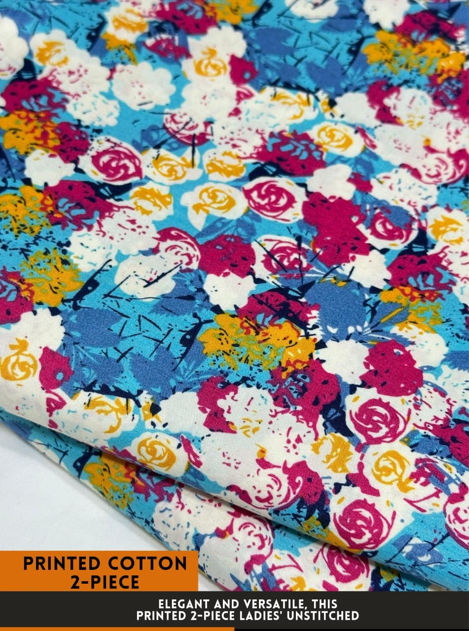 2 Pc All Over Printed Polo Cotton